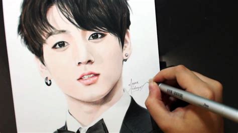 Drawing Jungkook 전정국 [bts] [방탄소년단] Youtube