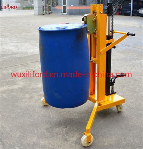 450kg Drum Stacker Drum Hand Trolley Manual Hydraulic Drum Lifter Price