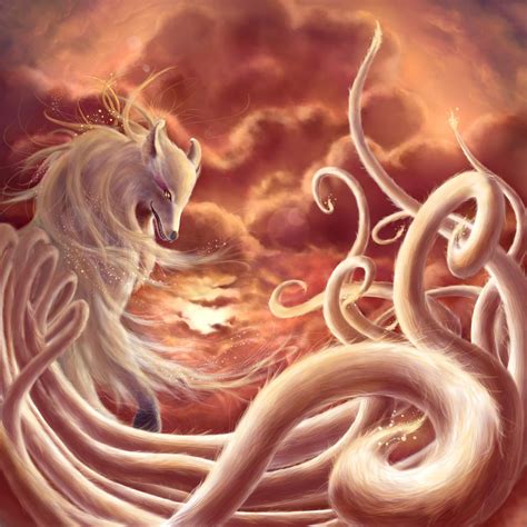 Nine Tailed Fox by Namkoart on DeviantArt