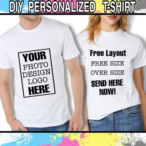 DIY Personalized T-shirt print/ White shirt costumized your own shirt design Unisex | Lazada PH