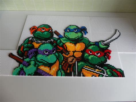 Tmnt Hama Perler Sprite By Steliane Hama Dk Melty Bead Designs Melty