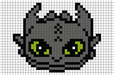 Toothless Pixel Art Minecraft Pixel Art Easy Pixel Art Pixel Art