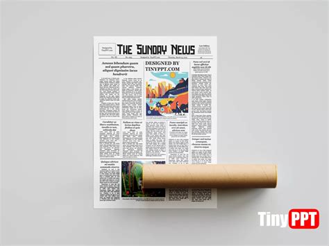 Newspaper Template For Google Slides ‣ TinyPPT