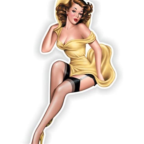 Waterslide Pinup Girl Etsy