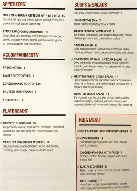 The Garden Grille And Bar Hilton Garden Inn Menu Urbanspoonzomato