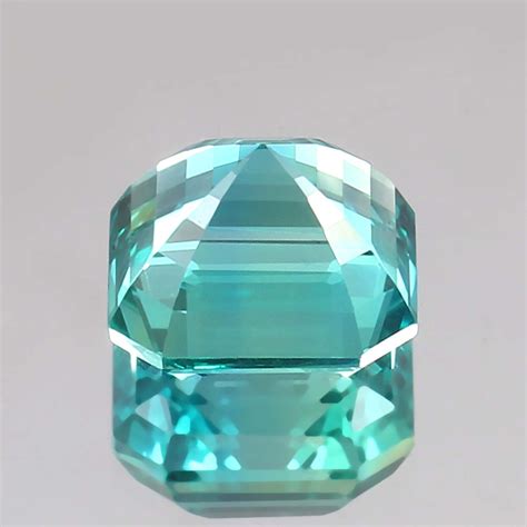 Aaa Natural Blue Green Ceylon Parti Sapphire Loose Asscher Cut Gemstone 12x12 Mm Ebay