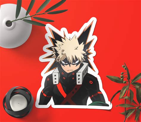 Katsuki Bakugo Sticker My Hero Academia Sticker Laptop Etsy