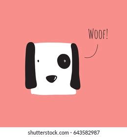 Cute Dog Barking Vector Illustration Stock Vector (Royalty Free) 643582987