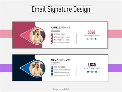 Email Signature Template Word - Free Vectors & PSDs to Download