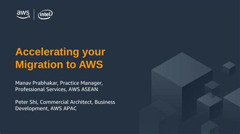 Pdf Accelerating Your Migration To Awsto Th · Migration To Aws Manav Prabhakar