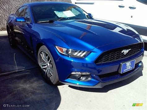 2016 Deep Impact Blue Metallic Ford Mustang Ecoboost Coupe 110550114 Car Color