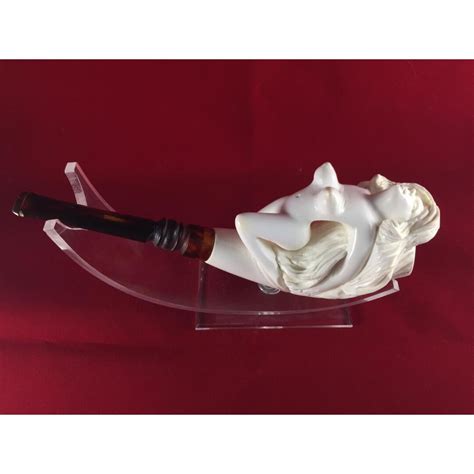 Deluxe Hand Carved Naked Lady Meerschaum Pipe 100 Solid Block