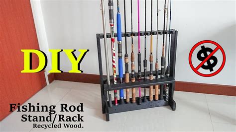 Diy Fishing Rod Stand Youtube