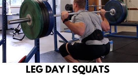 Leg Day Squats And Cardio W Assault Bike Youtube