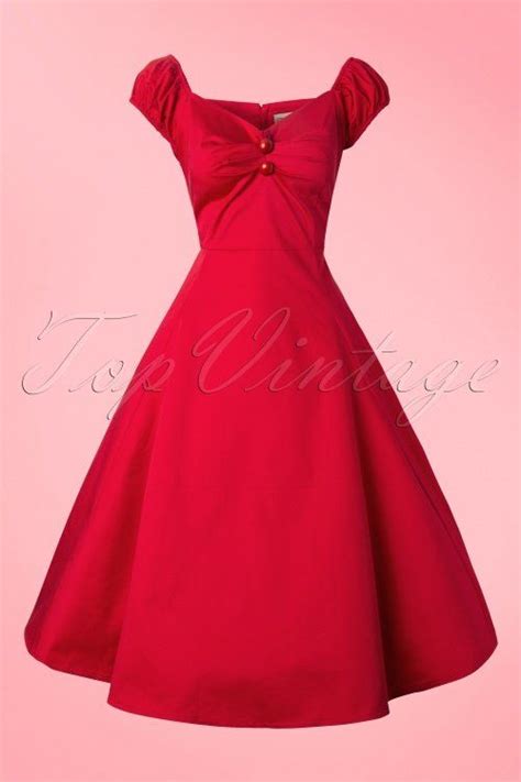 50s Dolores Doll Swing Dress In Red Swing Dress Dress Swing Skirt