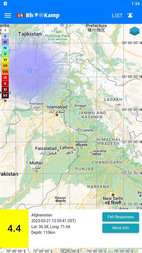 National Center For Seismology On Twitter Earthquake Of Magnitude