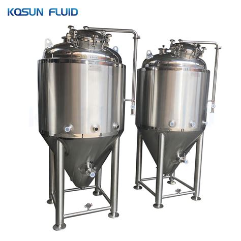 China Gallon Stainless Steel Jacketed Conical Beer Fermenter