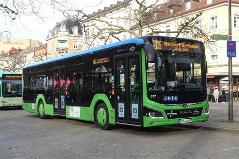 Man Lion S City Hybrid Stadtwerke Baden Baden Januar Bus