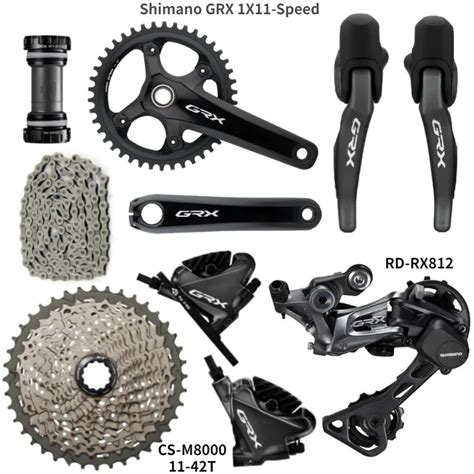 Shimano Grx Rx810 1x11 Speed Rx810 Rx812 Groupset Road Bike Groupset 170 172 5 30 32 34 40 42t