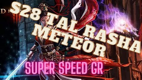 Diablo Season Tal Rasha Meteor Build Guide Greater Rift Super