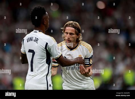 Madrid Kingdom Of Spain Vinicius Jr Celebrates His Pelalty Goal By