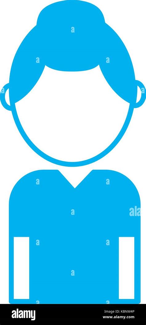 Avatar Silueta Hombre Con Peinado Diseño Y T Shirt Imagen Vector De Stock Alamy