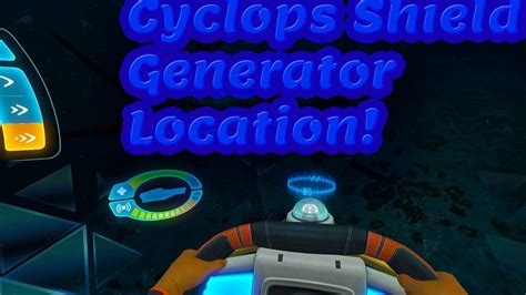 Subnautica Cyclops Shield Generator Module Location Youtube