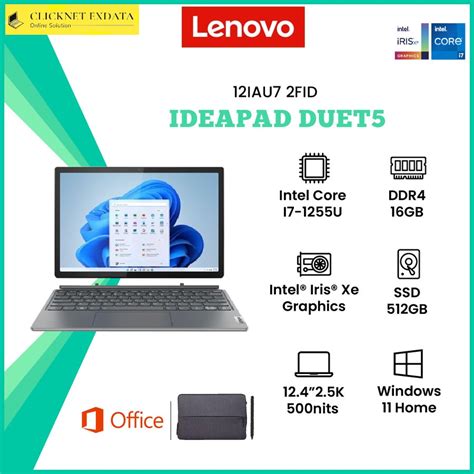 Jual Lenovo Ideapad Duet Iau Fid I U Gb Gb Ssd K Ts