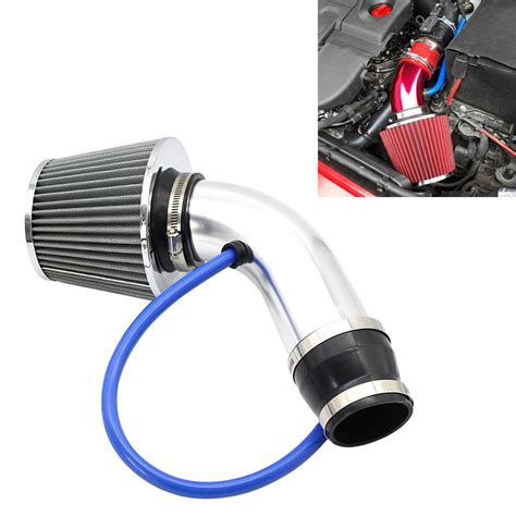 Universal Car Cold Air Intake Kit Modified Aluminum Tube 76mm 3inch