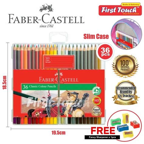 Faber Castell Classic Colour Pencil With Case Slim Flexi Case Tri