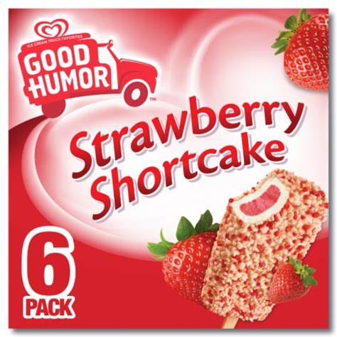 Good Humor Strawberry Shortcake Frozen Dairy Dessert Bars 6 Ct