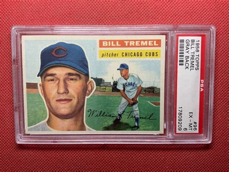 Topps White Back Bill Tremel For Sale Online Ebay