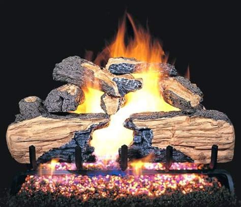 Best Peterson Real Fyre Inch Charred Split Oak Log Set With