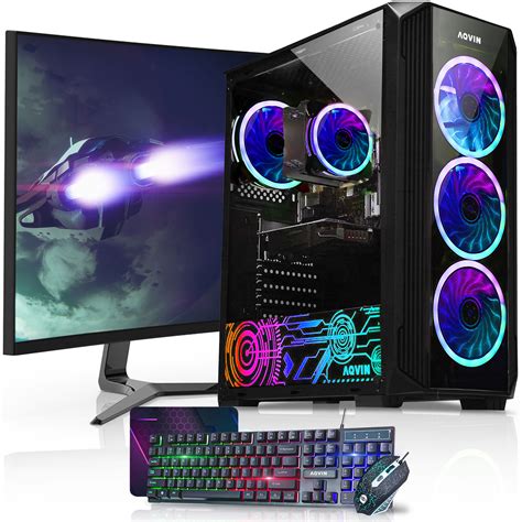 AQVIN ZForce Gaming PC, Intel i7, 32GB DDR4, 1TB SSD, 27'' Curved ...