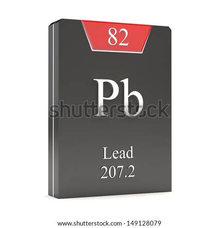 Lead Symbol Pb Element Periodic Table Stock Illustration 106733897 ...