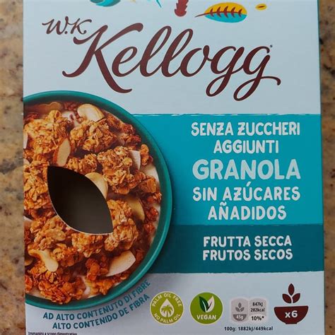 Kellogg Granola Senza Zuccheri Aggiunti Frutta Secca Review Abillion