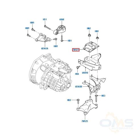 Ford Focus Connect Gearbox Mounting OMS Auto Parts