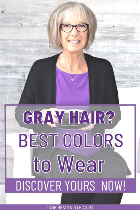 The Best Colors To Wear With Gray Hair Inspire My Style Grey Hair Old Makeup Tips For Older