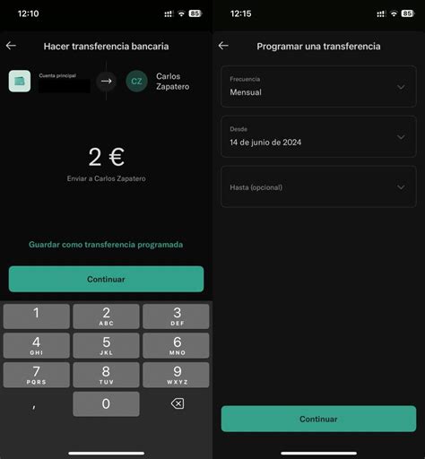 Cómo puedo programar una transferencia en Revolut y en N26