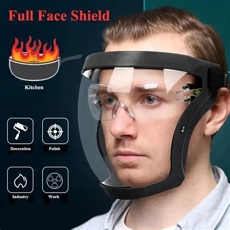 Active Protective Hybrid Full Face Shield Face Mask Moto Cycling Safety