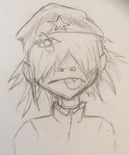 Gorillaz Cyborg Noodle Drawing