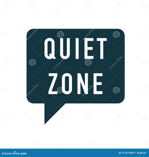 Quiet Zone Vector Stock Vector Illustration Of Caution 217671089