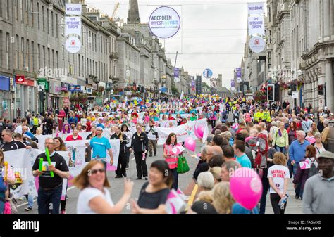 People Packed Into Union Street At The Annual Celebrate Aberdeen Parade