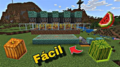 Farm De Melancia E Ab Bora Autom Tica No Minecraft Bedrock Java