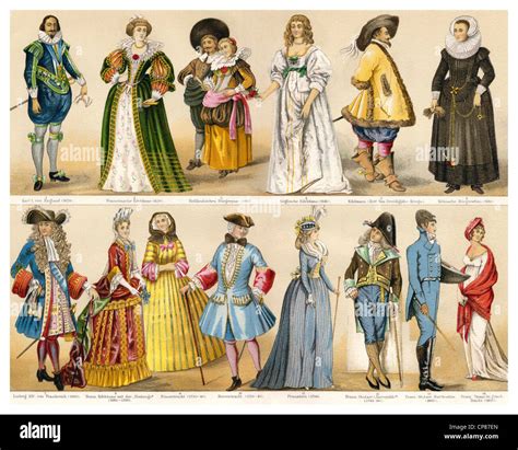 Disfraces Moda Ropa XVII XVIII Y XIX Historische Zeichnerische