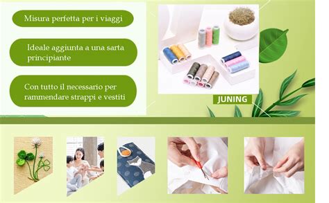 Juning Kit Da Cucito Con Custodia Portatile Per Casa E In Viaggio