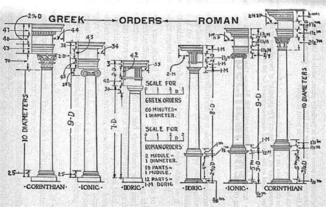 Doric Order Diagram