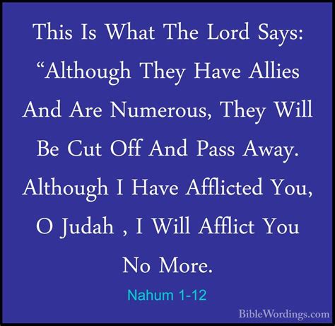 Nahum 1 - Holy Bible English - BibleWordings.com