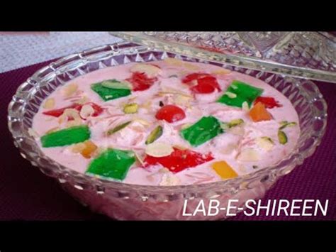 Lab E Shireen Recipe Cream Fruit Healthy Recipe By Cook Books