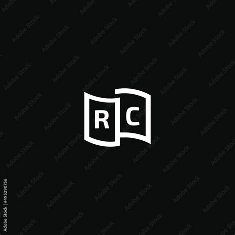 RC letter design for logo and icon.RC monogram logo.vector illustration ...